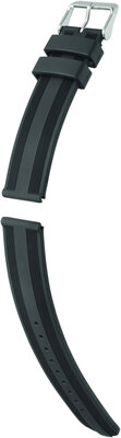 Curea din silicon Hirsch Silverstone L 40518850-2, negru, lungime L