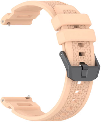 Curea de silicon Ricardo 24mm (pro Garmin Venu X1), culoarea bej, Quick Release