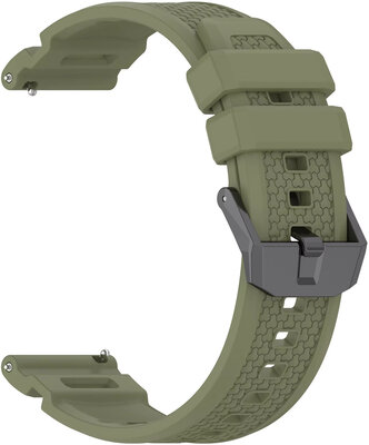 Curea de silicon Ricardo 24mm (pro Garmin Venu X1), culoarea verde, Quick Release
