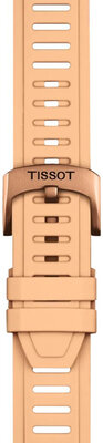 Curea de silicon Tissot T852.050.298 21mm, culoarea bej