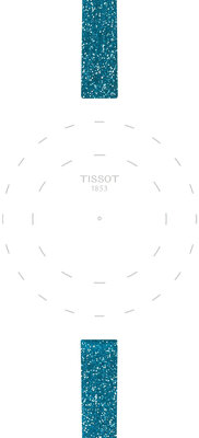 Curea sintetică Tissot T852.048.078 9mm, albastră, Quick Release