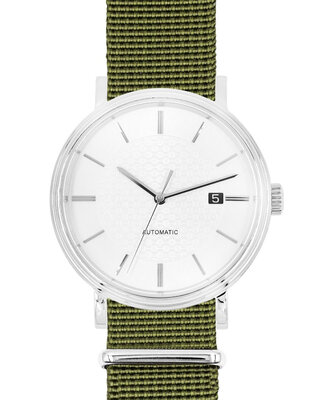 Curea textilă Hirsch Rush Recycle XL 40536040-2, verde, lungime XL