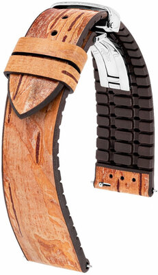 Hirsch Birch Leather Strap L 0921045010-2, maro, lungime L, eliberare rapidă