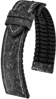 Curea din piele Hirsch Stone L 0925044050-5, negru, lungime L, eliberare rapidă