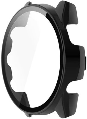 Capac de protecție (pro Garmin Forerunner 165), plastic, culoarea neagră + sticlă