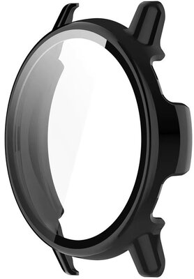 Capac de protecție (pro Garmin Vívoactive 5), plastic, culoarea neagră + sticlă