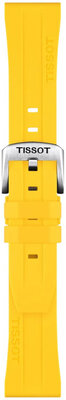 Curea de silicon Tissot T852.050.994 20mm, culoarea galbenă, Quick Release