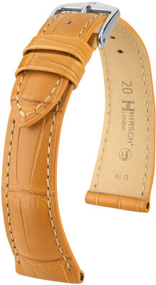 Curea din piele Hirsch London 04307175-2, culoarea maro, piele de aligator, Quick Release