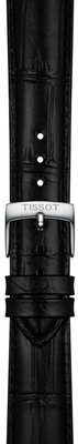 Curea din piele Tissot T852.051.027 18mm, culoarea neagră, Quick Release