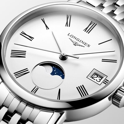 Longines Elegance Elegant Collection Quartz Moonphase L4.330.4.11.6