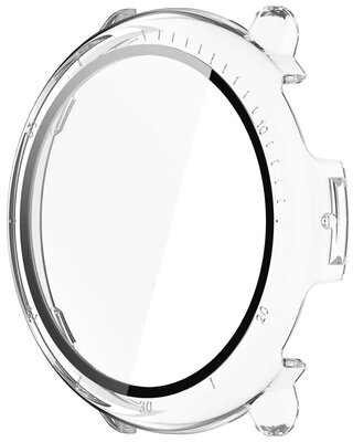 Capac de protecție (pro Amazfit Active 2, round), plastic, transparent + sticlă
