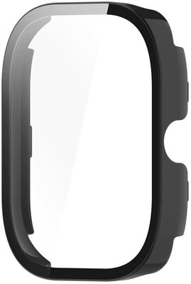 Capac de protecție (pro Xiaomi Redmi Watch 5 Active), plastic, culoarea neagră + sticlă