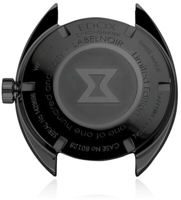 Edox Hydro Sub Chronometer Automatic 80128-37nlnm-nl Label Noir Limited Edition 140pcs