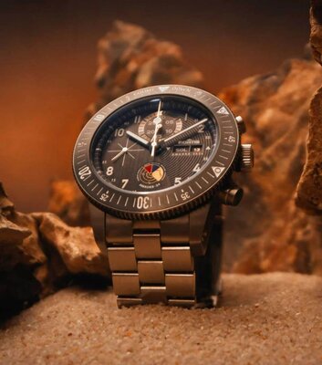 Fortis Novonaut N-42 Automatic Chronograph Amadee-24 F2040016 Limited Edition 100pcs (+ curea de rezervă)
