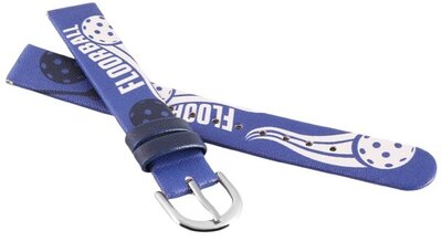 Curea din piele artificială JVD RJ7234.3 14mm, culoarea albastră, pentru copii