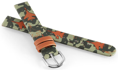 Curea JVD RJ7235.1 14mm, verde, pentru copii