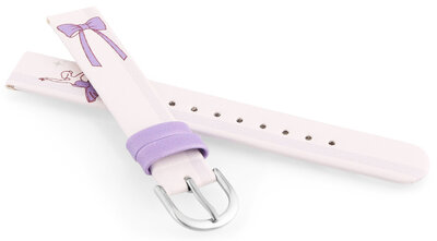 Curea din piele artificială JVD RJ7236.2 14mm, culoarea roz, pentru copii