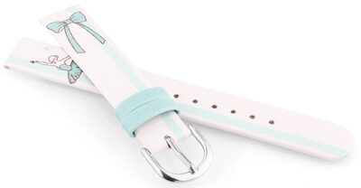 Curea din piele artificială JVD RJ7236.3 14mm, culoarea bej, pentru copii