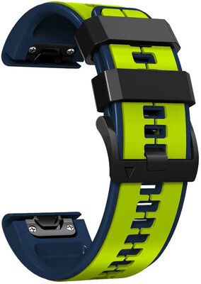 Curea de silicon Ricardo 22mm (pro Garmin Fenix 8/7/6 (47mm), Epix 2 aj.), culoarea galbenă V2, QuickFit