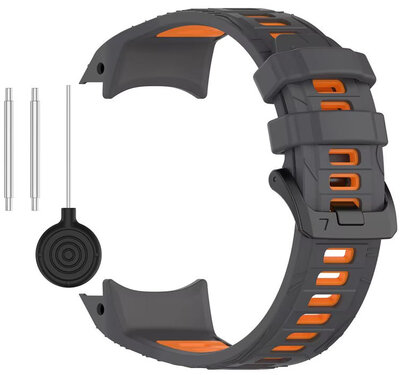 Curea de silicon Ricardo 22mm (pro Garmin Instinct 3, 45mm), culoarea gri