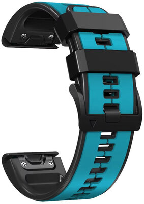 Curea de silicon Ricardo 26mm (pro Garmin Fenix 8/7X/6X (51mm), Tactix aj.), culoarea albastră, QuickFit