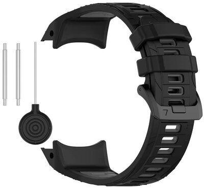 Curea de silicon Ricardo 26mm (pro Garmin Instinct 3, 50mm), culoarea neagră