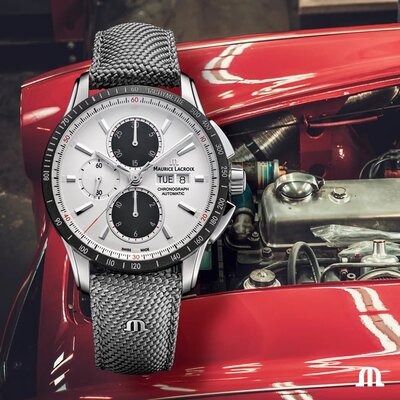 Maurice Lacroix Pontos Pontos S Automatic Chronograph PT6038-SSL2H-130-A (+ curea de rezervă)