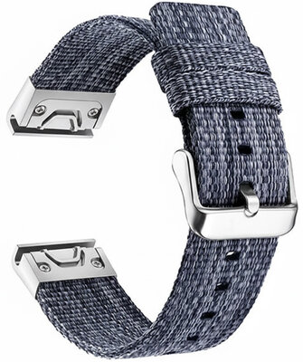 Curea de nailon Ricardo 26mm (pro Garmin Fenix 8/7X/6X (51mm), Tactix aj.), culoarea albastră, QuickFit