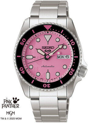 Seiko 5 Sports Automatic SRPM07K1 Pink Panther Limited Edition 9999pcs (+ curea de rezervă)