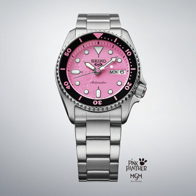 Seiko 5 Sports Automatic SRPM07K1 Pink Panther Limited Edition 9999pcs (+ curea de rezervă)