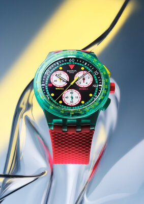 Swatch Neon Emerald Chrono SUSG409