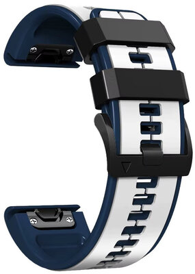 Curea de silicon Ricardo 22mm (pro Garmin Fenix 8/7/6 (47mm), Epix 2 aj.), culoarea albă V2, QuickFit