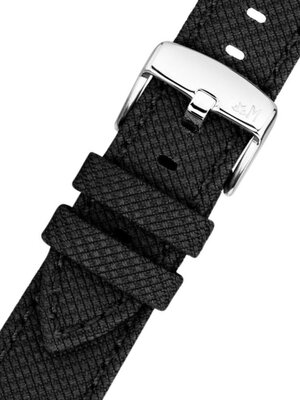 Curea textilă Morellato Peschici 6170E46.019 M, culoarea neagră, material reciclat