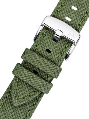 Curea textilă Morellato Peschici 6170E46.073 M, culoarea verde, material reciclat