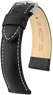 Curea din piele Hirsch Boston L 01302050NQ-2, negru, piele de vițel, lungime L