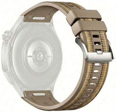 Curea de silicon Ricardo 22mm (pro Huawei Watch GT 6 Pro), culoarea maro, QuickFit