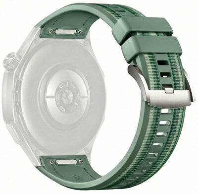 Curea de silicon Ricardo 22mm (pro Huawei Watch GT 6 Pro), culoarea verde, QuickFit