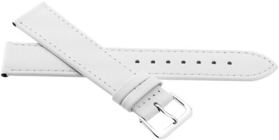 Curea din piele JVD R23004 16mm, culoarea albă
