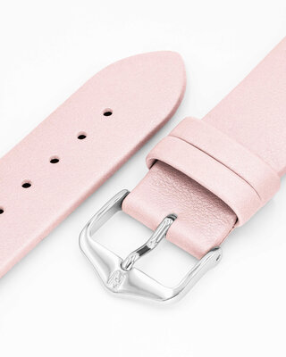 Curea din piele Hirsch Cashmere M 03902123-2, roz, piele de vițel, lungime M, Quick Release