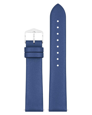 Curea din piele Hirsch Cashmere M 03902180-2, albastru, piele de vițel, lungime M, Quick Release
