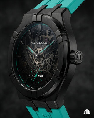 Maurice Lacroix Aikon Automatic Skeleton AI6028-DLB0B-030-H Label Noir Limited Edition 100pcs (+ curea de rezervă)