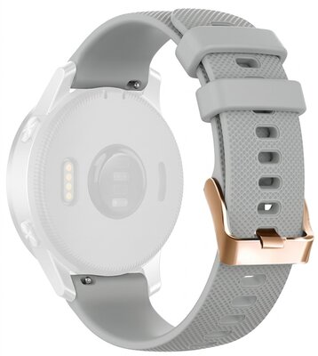 Curea de silicon Ricardo 18mm (pro Garmin Venu 2S/3S, Vívoactive 4S, Forerunner 265S, Venu 4 (41mm) aj.), culoarea gri V2, Quick Release