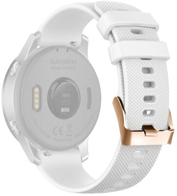 Curea de silicon Ricardo 20mm (pro Garmin Venu, Venu Sq, Venu Sq 2, Venu 2 plus aj.), culoarea albă V3, Quick Release