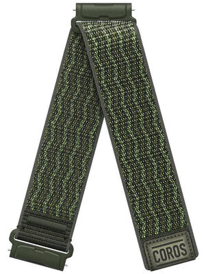 Curea de nailon Coros (pro Nomad), culoarea verde, Quick Release, lungime mai mare