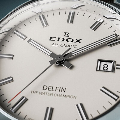 Edox Delfin The Original 1961 Automatic 80143-3m-ain Delfin re-edition 65th Anniversary Limited Edition 265pcs (+ curea de rezervă)