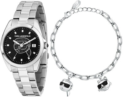 Karl Lagerfeld Round Essentials R0553101516 + brățară