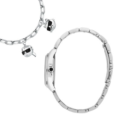 Karl Lagerfeld Round Essentials R0553101516 + brățară