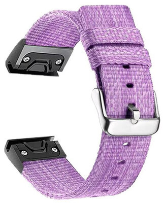Curea de nailon Ricardo 22mm (pro Garmin Fenix 8/7/6 (47mm), Epix 2 aj.), culoarea violet, QuickFit