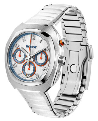 Robot Robotic One Silver 2501ST01 Automatic Chronograph (+ curea de rezervă)