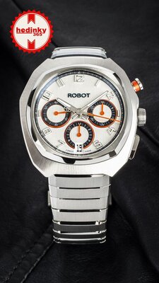 Robot Robotic One Silver 2501ST01 Automatic Chronograph (+ curea de rezervă)